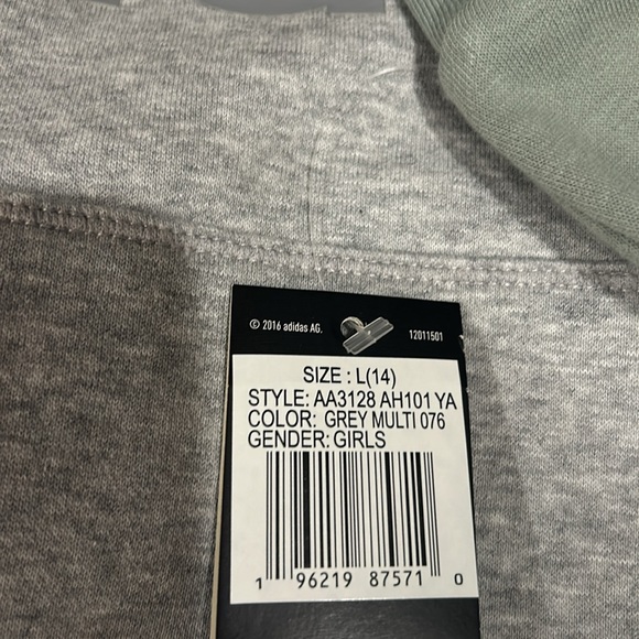 Adidas Girls' Gradient Fleece Pullover Hoodie - Picture 3 of 4